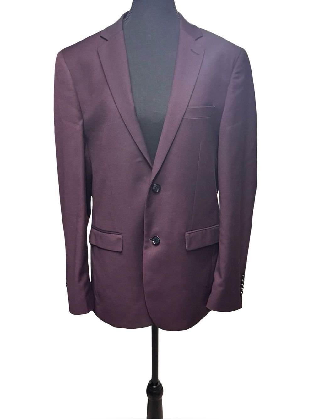 Men’s Suit Set – Size 35R Soul of London Burgundy Suit